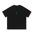 signature embroidered tee / black