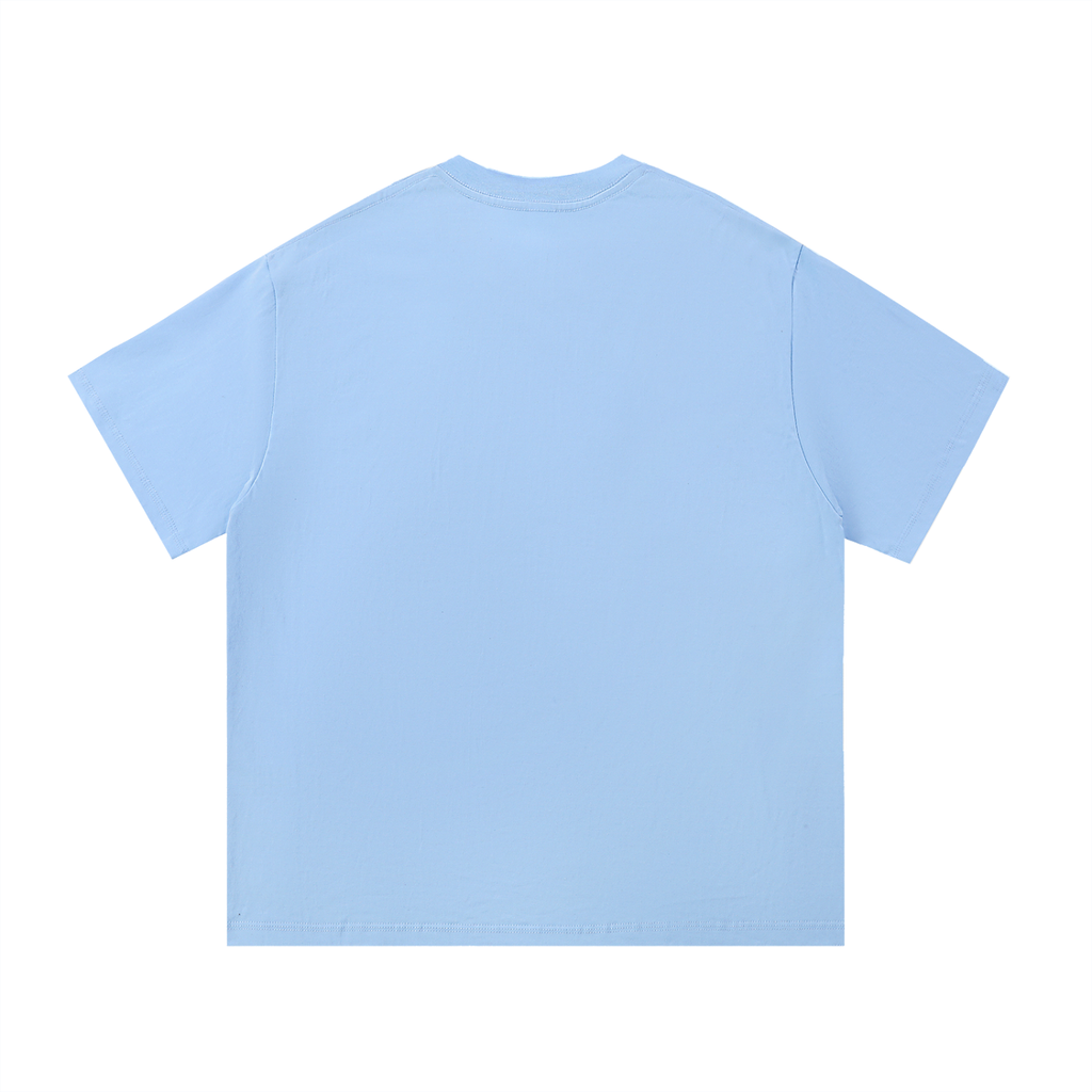 signature embroidered tee / blue