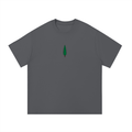 signature embroidered tee / dark grey