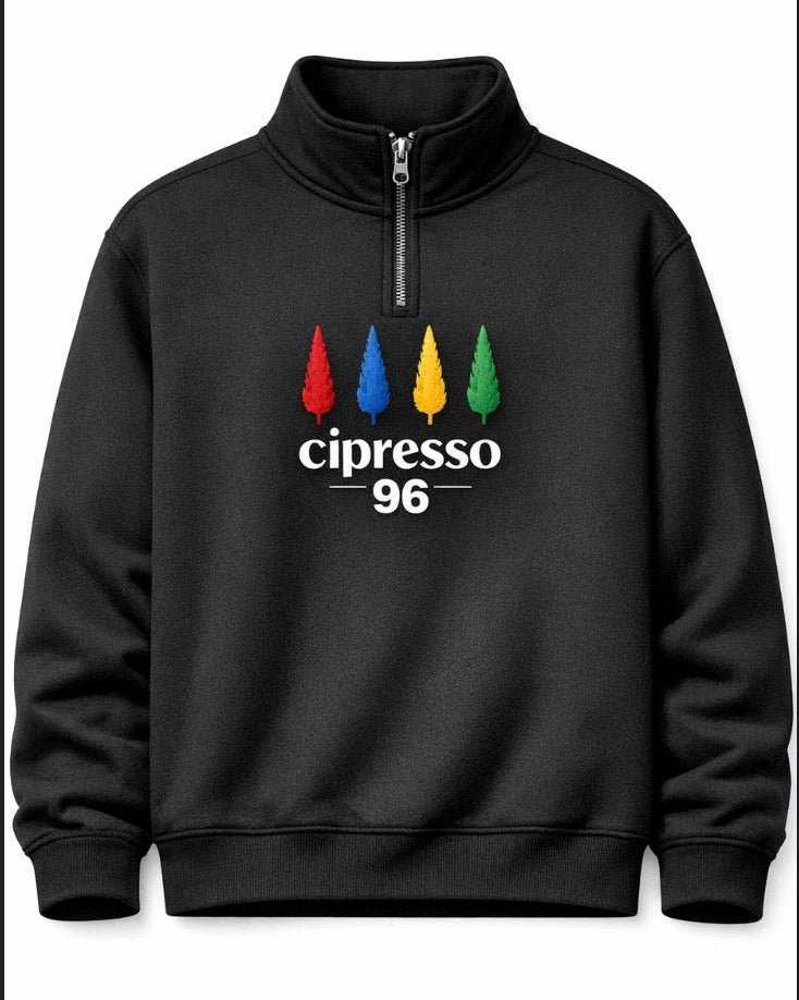 four-ever since quarter zip / black