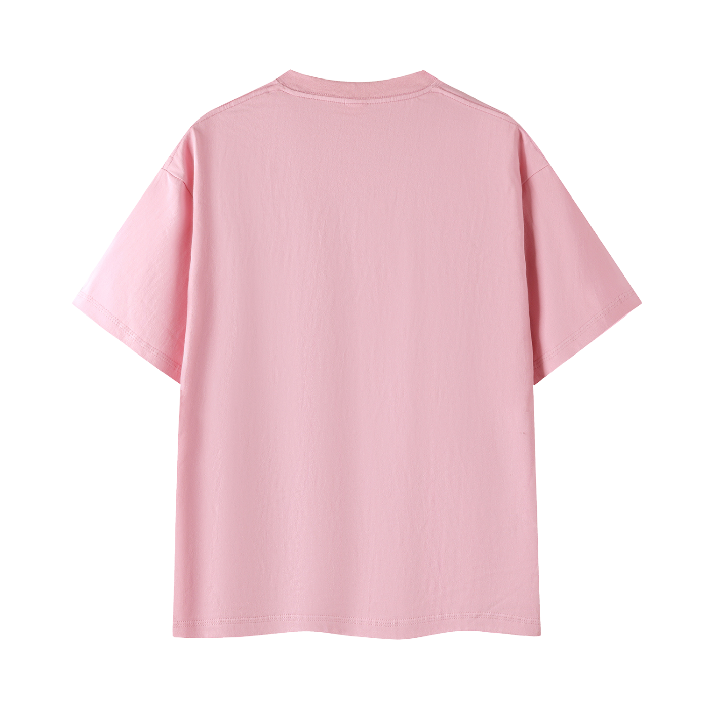 signature embroidered tee / pink