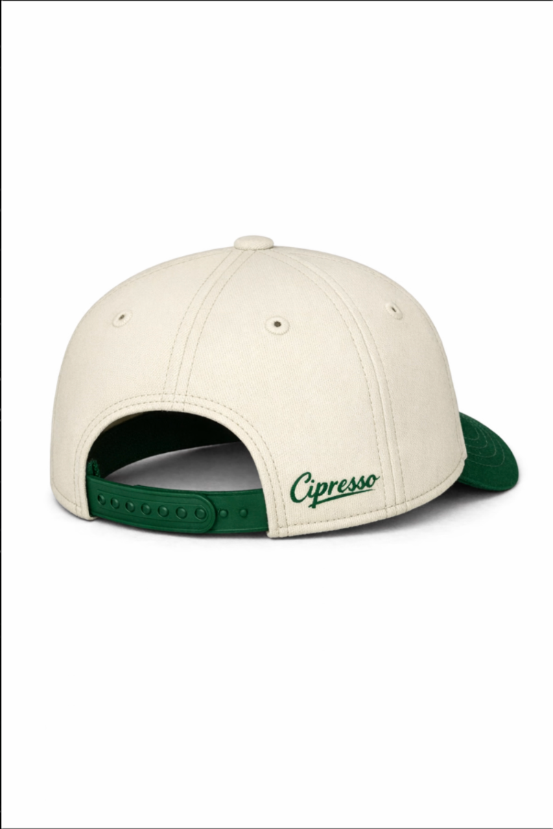 cipresso two tone hat / white / green
