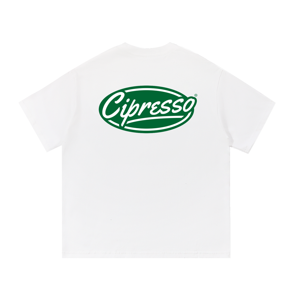olive garden tee / white