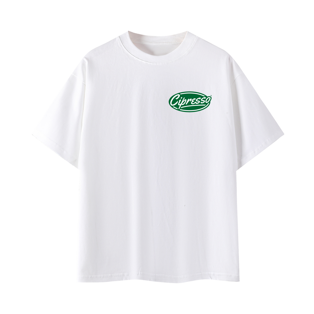 olive garden tee / white