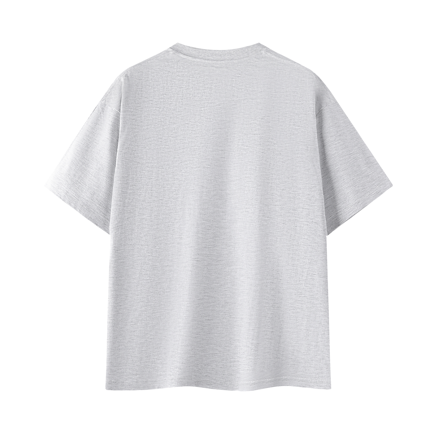 signature embroidered tee / light grey