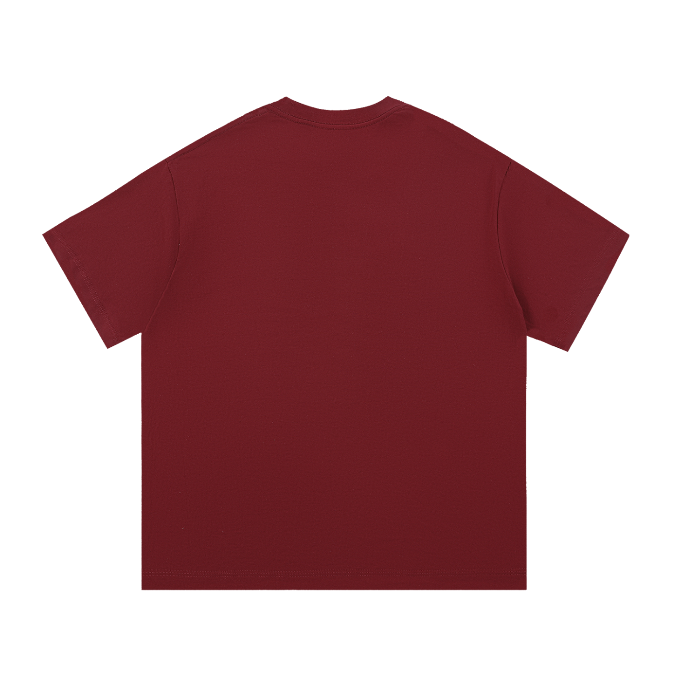 signature embroidered tee / wine